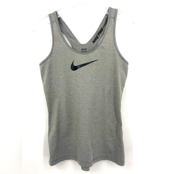 Nike pro‎ tank top, racer back, swoosh on front, sz M - Picture 1 of 3